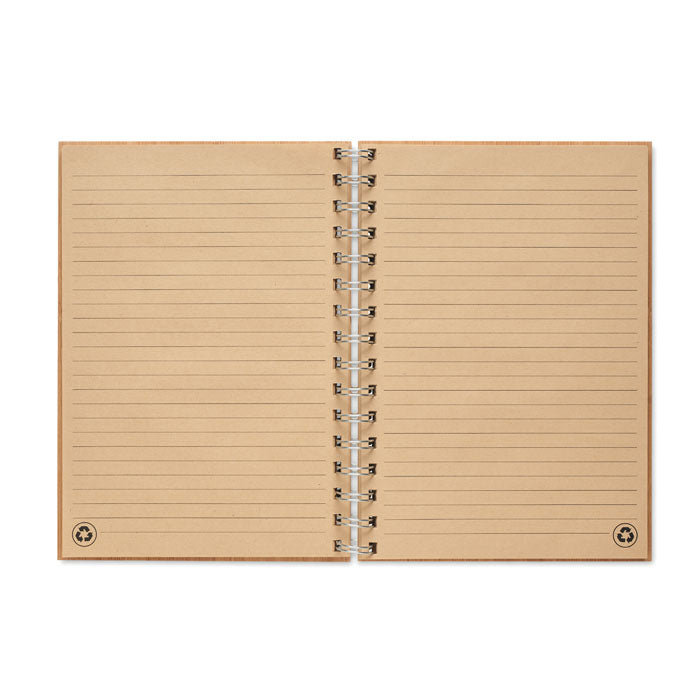 Branded A5 ring bound Bamboo notebook