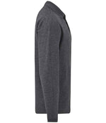 Fruit of the Loom Kids Long Sleeve Poly/Cotton Piqué Polo Shirt Dark Heather