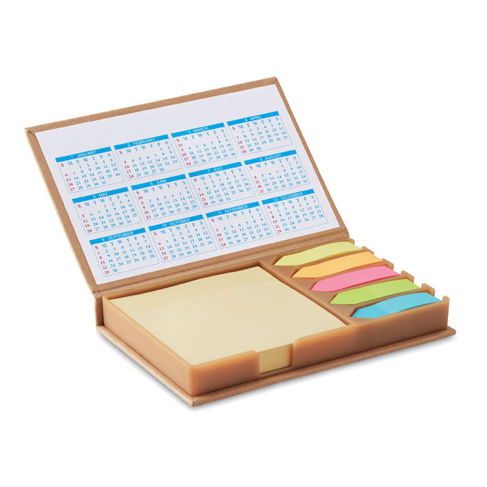 Branded Desk memo set with calendar