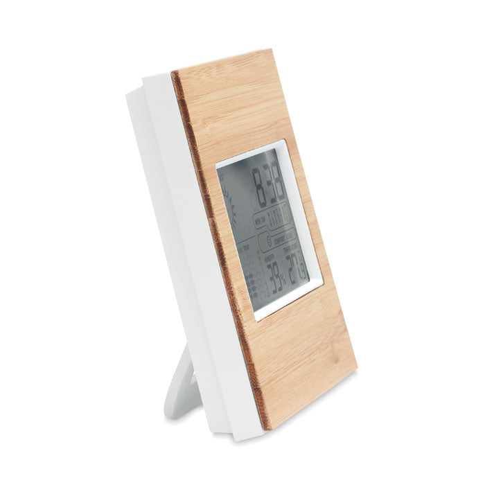 Branded Weather station bamboo front
