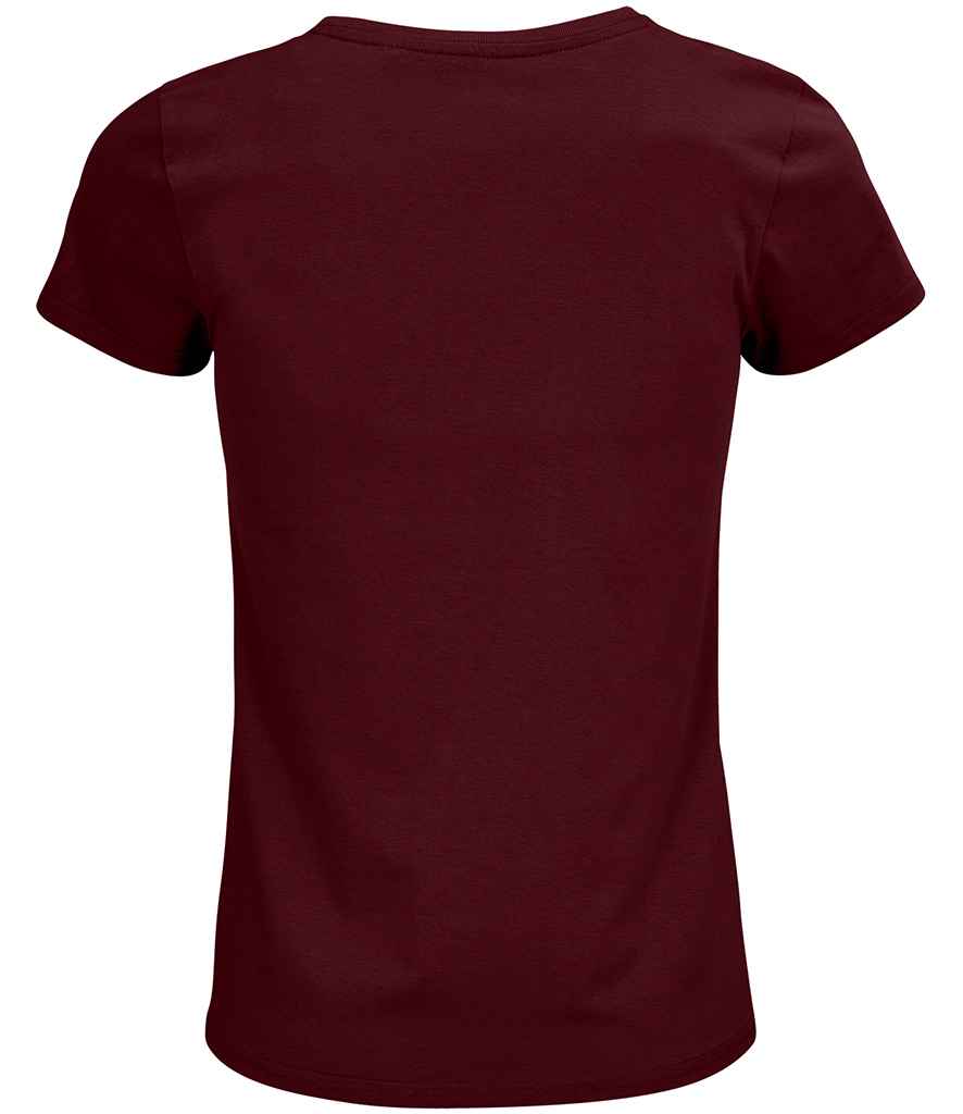 SOL'S Ladies Crusader Organic T-Shirt Burgundy