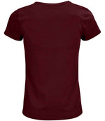 SOL'S Ladies Crusader Organic T-Shirt Burgundy