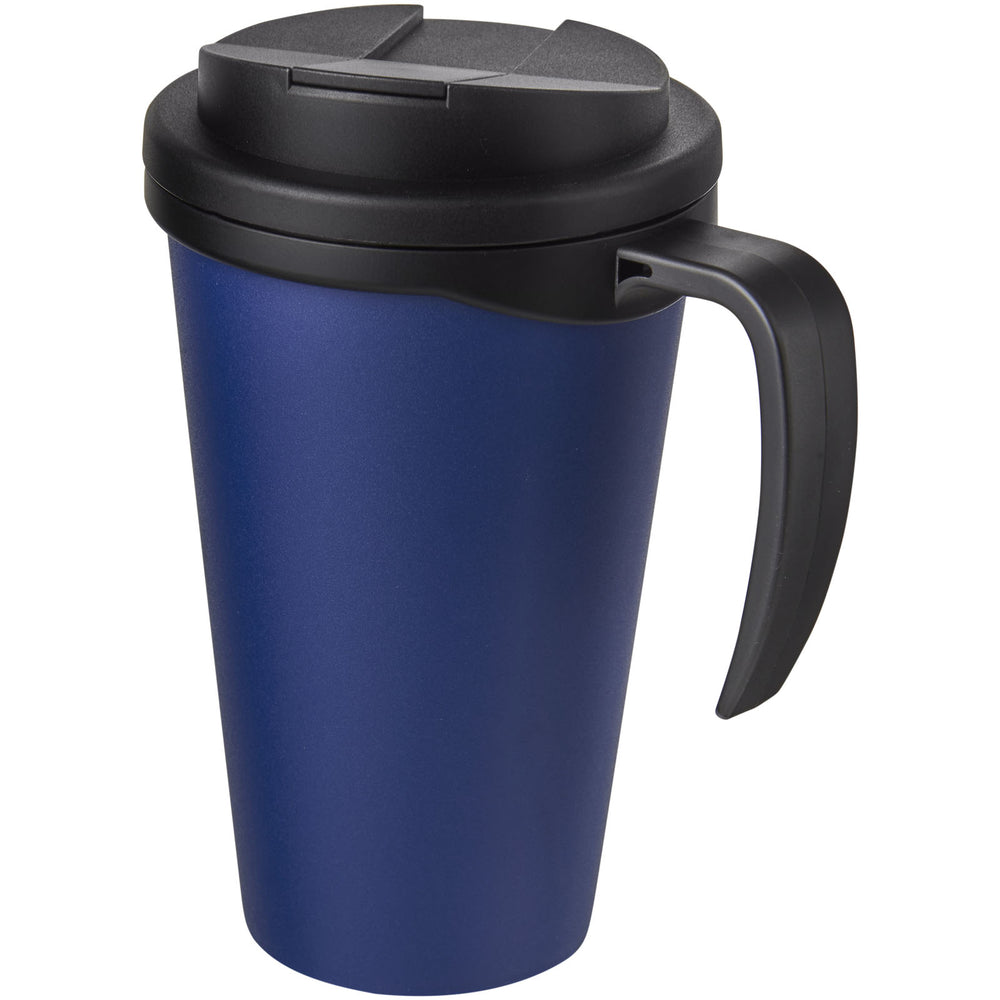 Branded Americano® Grande 350 ml mug with spill-proof lid
