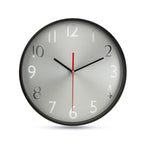 Branded Wall clock w silver background