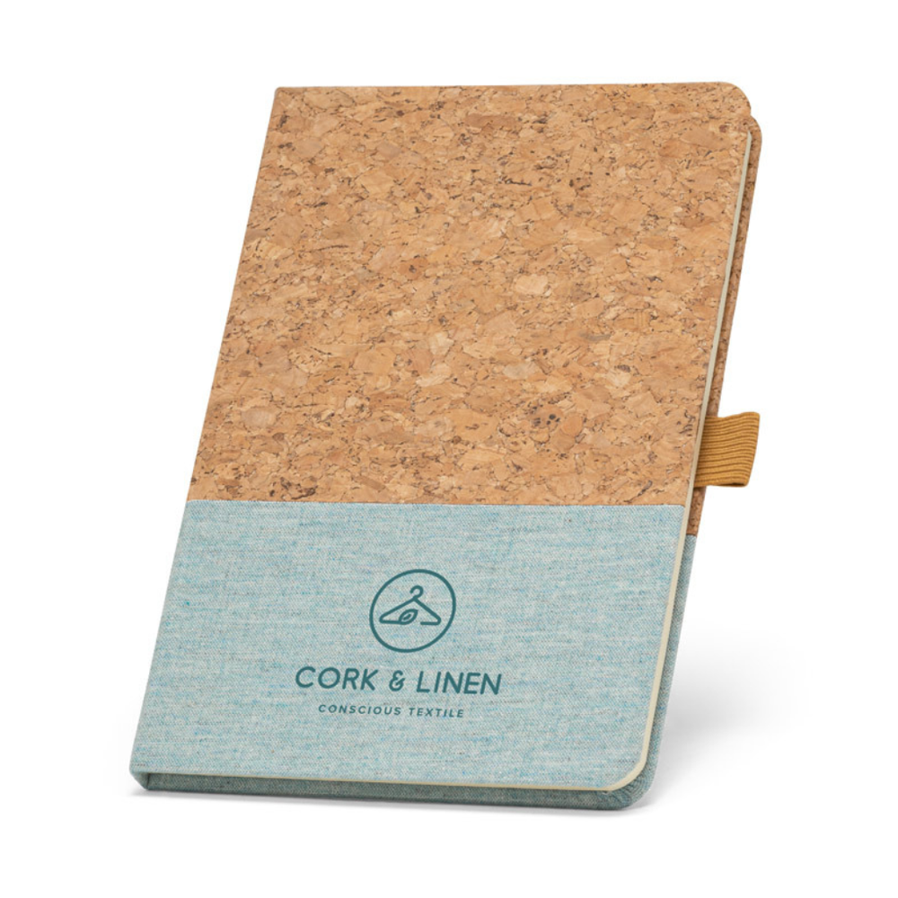 Klee A5 Cork and Linen Notebook Blue