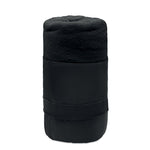 RPET fleece travel blanket Black