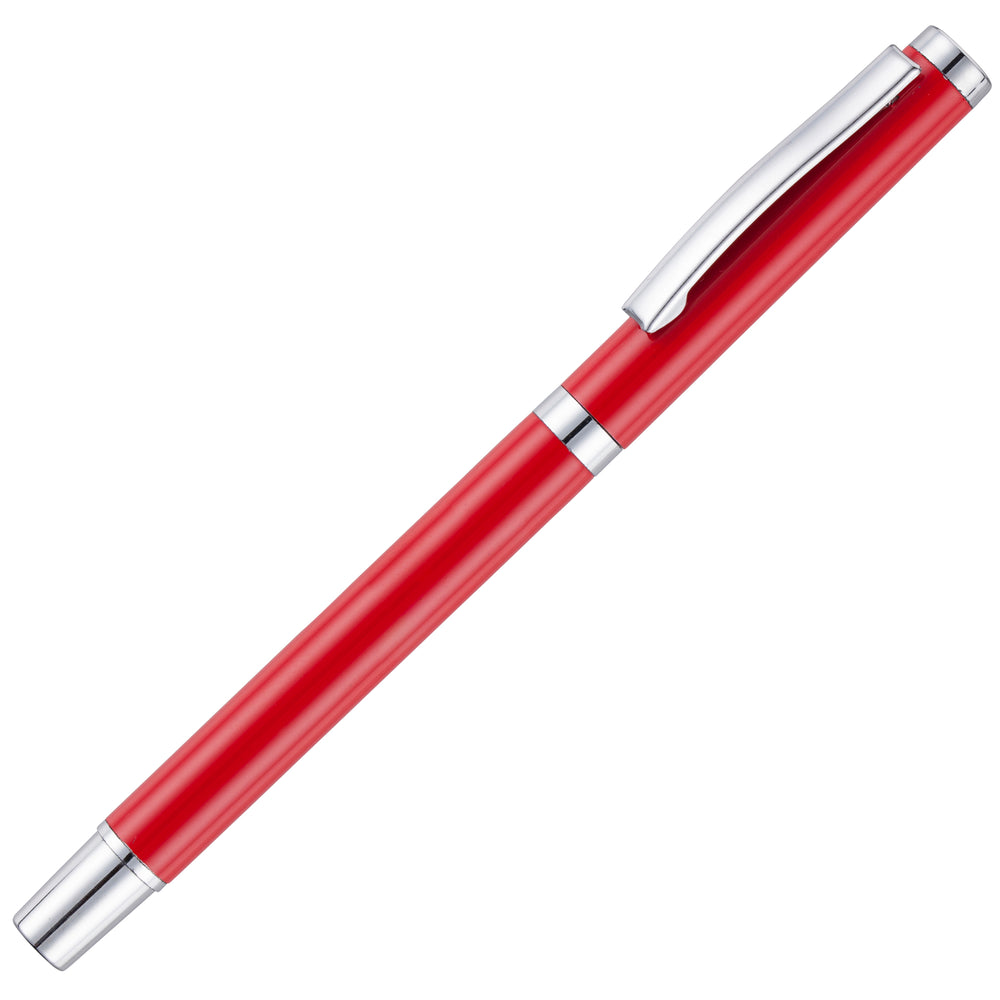 Branded TRAVIS GLOSS ROLLER Pen with chrome trim