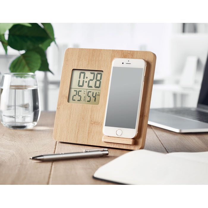 Branded Bamboo weather station 10W