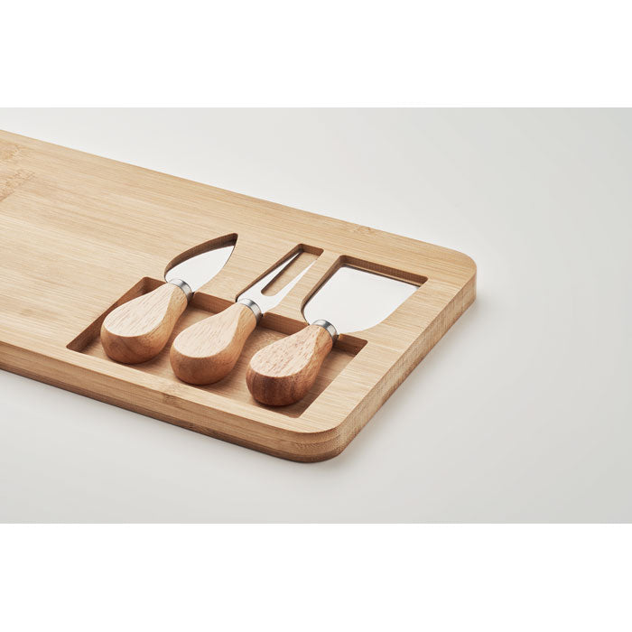 Branded Bamboo Cheese board set