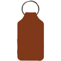 Recycled Imitation Leather Key Fob - Square Shape
