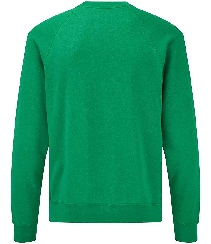 Fruit of the Loom Classic Raglan Sweatshirt Heather Green