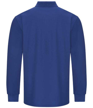 Pro RTX Pro Long Sleeve Piqué Polo Shirt Royal Blue