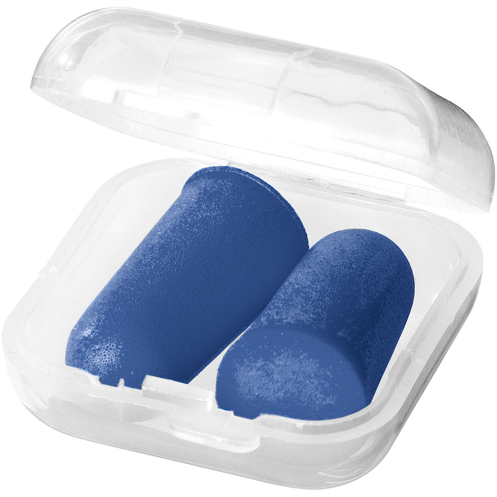 Branded Serenity earplugs with travel case
