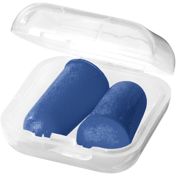 Branded Serenity earplugs with travel case