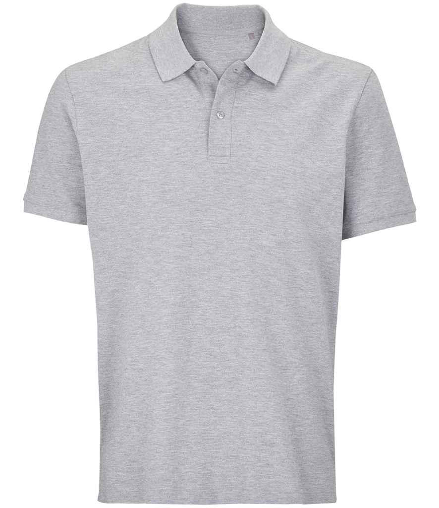SOL'S Unisex Pegase Piqué Polo Shirt Grey Marl