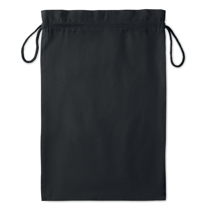 Branded Large Cotton draw cord bag