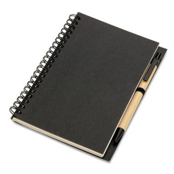 B6 Recycled full cover notebook with pen