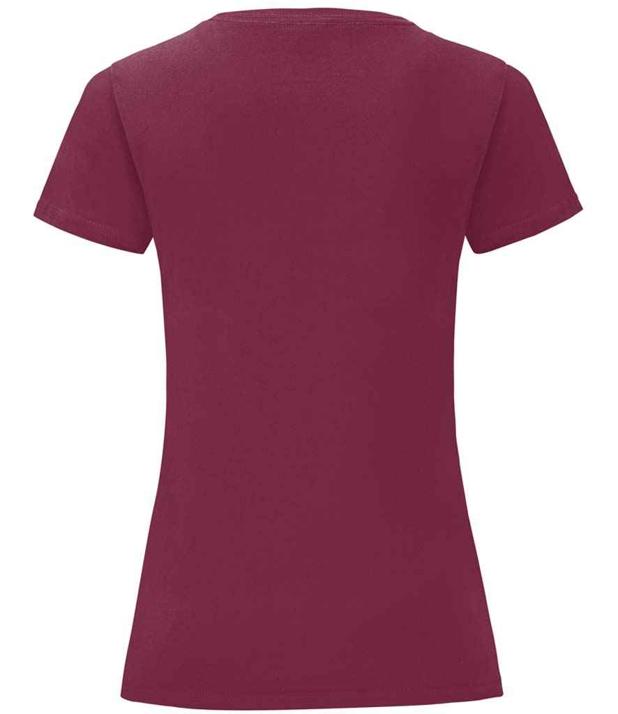 Fruit of the Loom Ladies Iconic 150 T-Shirt Burgundy