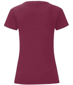 Fruit of the Loom Ladies Iconic 150 T-Shirt Burgundy