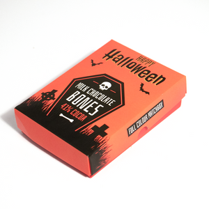 Halloween, Large Eco Matchbox, Milk Chocolate Bones, Bespoke