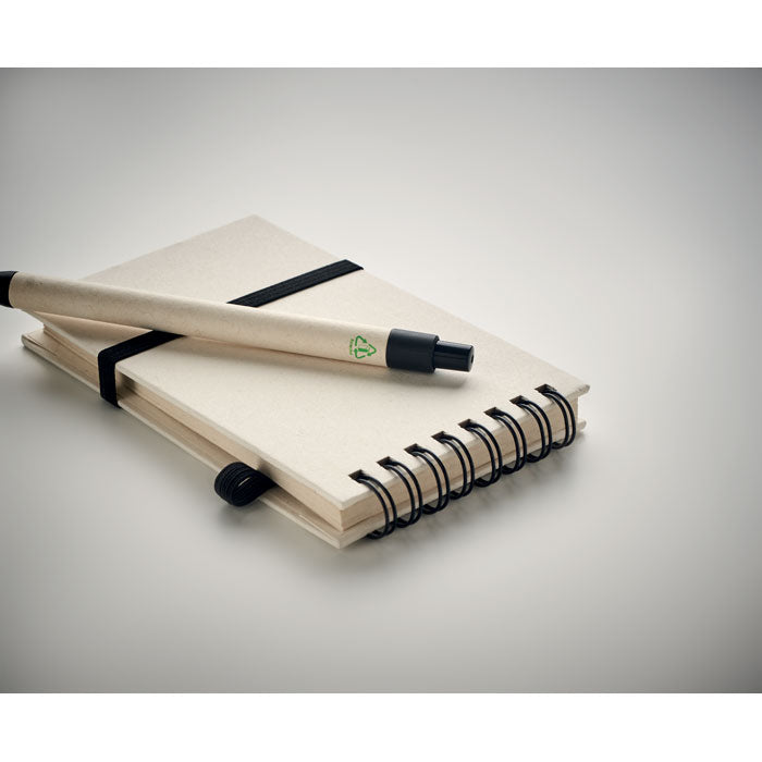 Branded A6 milk carton notebook set
