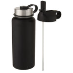 Branded Supra 1 L copper vacuum insulated sport bottle with 2 lids