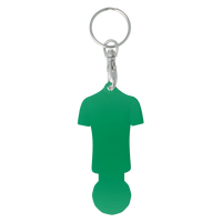 Football Shirt Shaped Trolley Coin Keyring