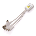 WHITE TUCKER 3IN1 CHARGER WITH TYPE C / USB A