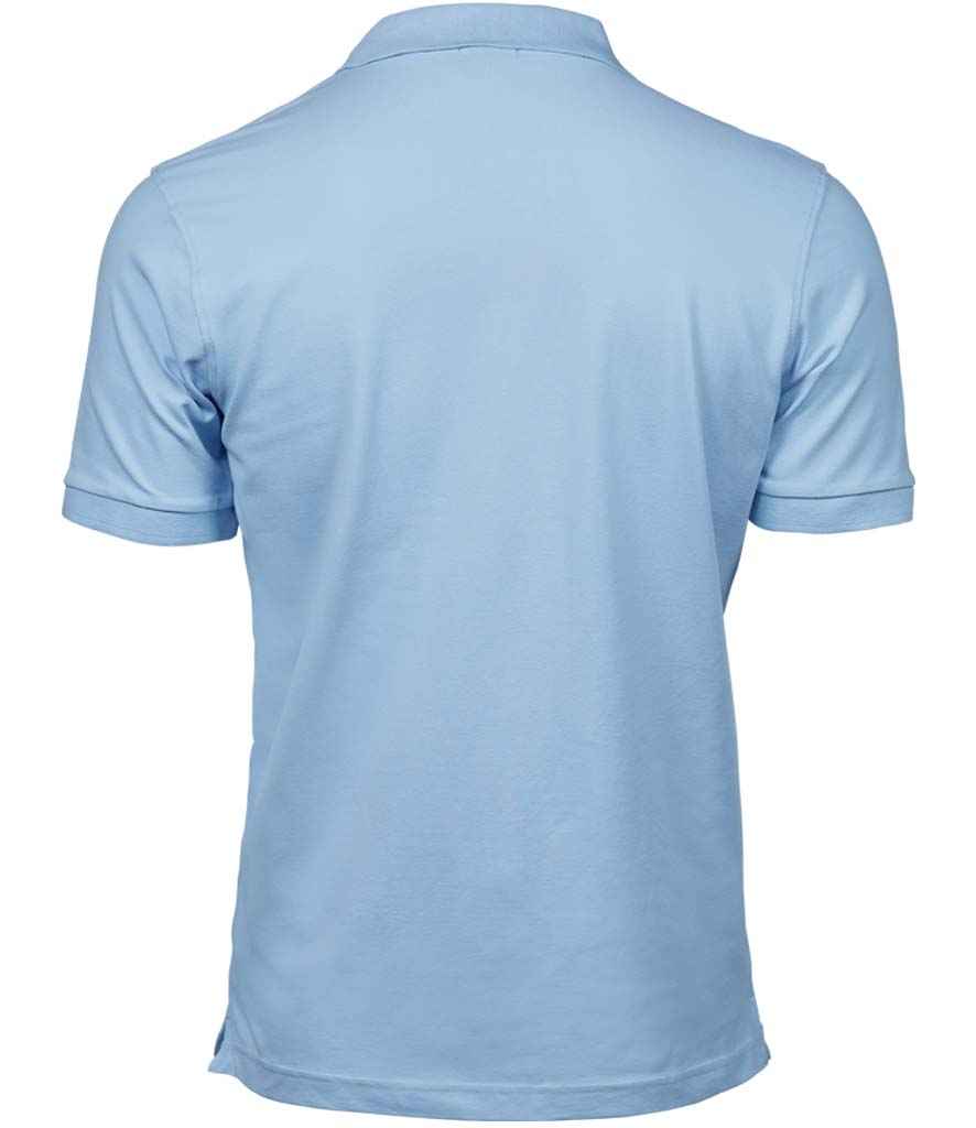Tee Jays Luxury Stretch Piqué Polo Shirt Light Blue