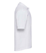 Russell Poly/Cotton Piqué Polo Shirt White