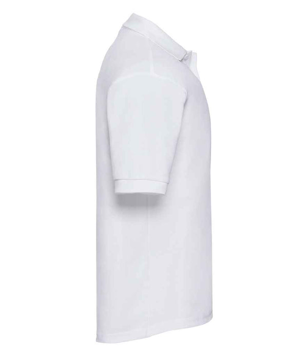 Russell Poly/Cotton Piqué Polo Shirt White