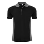 Orn Avocet Two Tone Poloshirt Black/Graphite