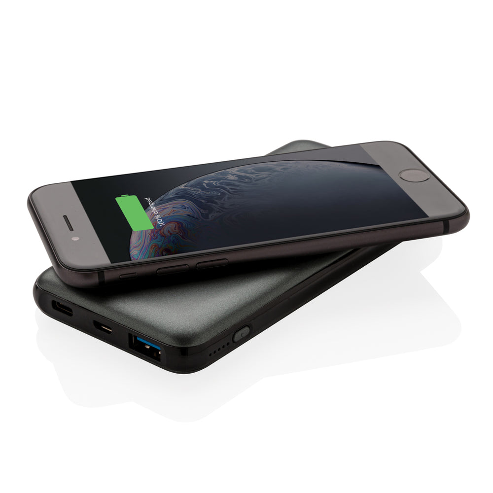 Branded 10.000 mAh Fast Charging 10W Wireless Powerbank with PD