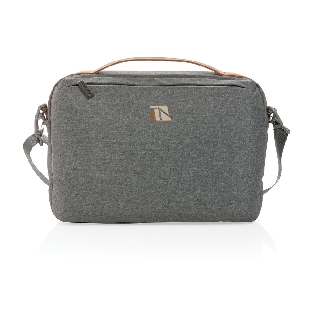 Branded Impact AWARE™ 300D two tone deluxe 15.6" laptop bag
