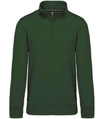 Kariban Zip Neck Sweatshirt Forest Green