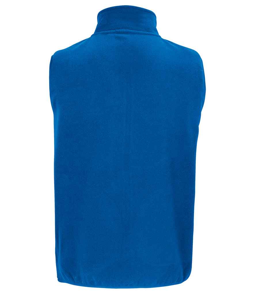 SOL'S Unisex Factor Recycled Micro Fleece Bodywarmer Royal Blue