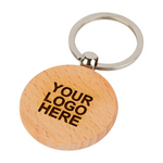 Branded Woodbridge Keyring - Round