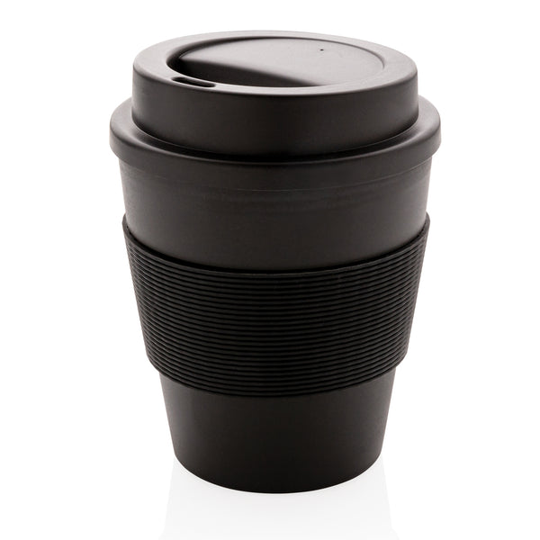 Branded Reusable Coffee cup with screw lid 350ml