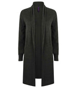 Henbury Ladies Longline Open Cardigan