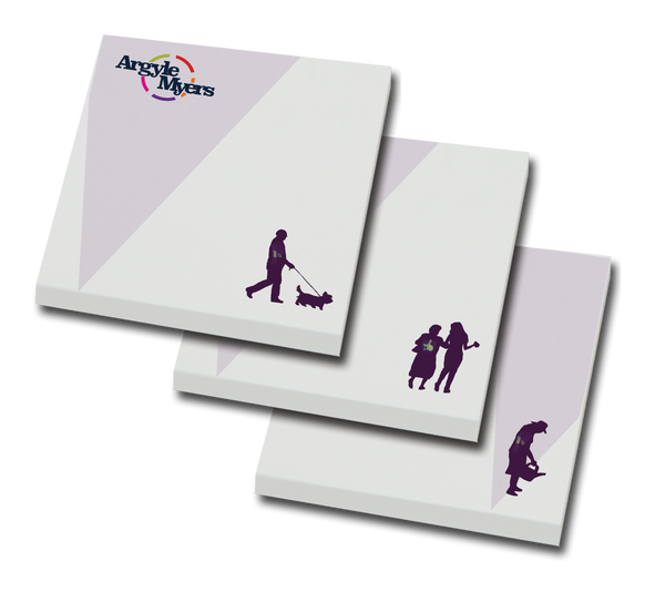 Branded 75x75mm A7 Variable Print Sticky Note