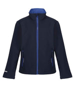 Regatta Kids Ablaze Soft Shell Jacket Navy/New Royal Blue