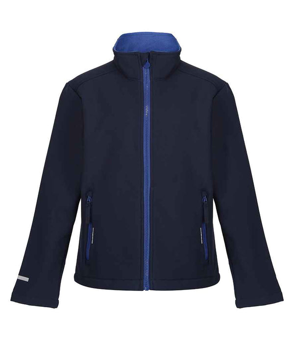 Regatta Kids Ablaze Soft Shell Jacket Navy/New Royal Blue