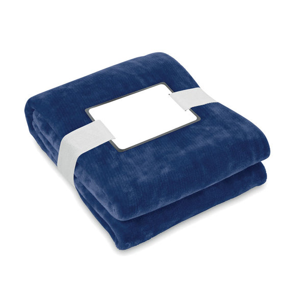 Branded RPET fleece blanket 280 gr/m²
