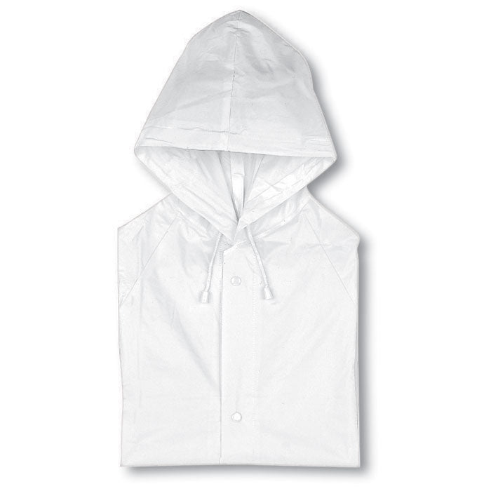 Branded PVC raincoat with hood