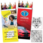 Pack of 12 Full Length Colouring Pencils with a Personalised Carton and Printed Insert