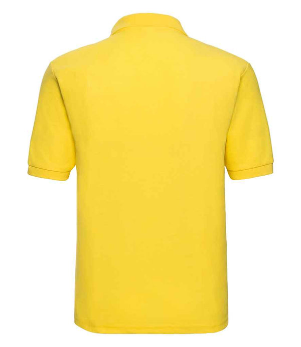 Russell Poly/Cotton Piqué Polo Shirt Yellow