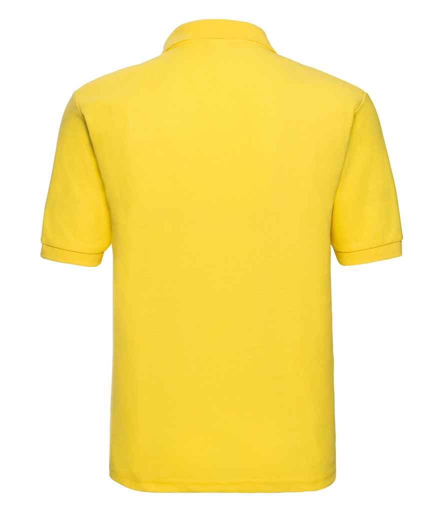 Russell Poly/Cotton Piqué Polo Shirt Yellow