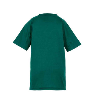 Spiro Kids Impact Performance Aircool T-Shirt Bottle Green
