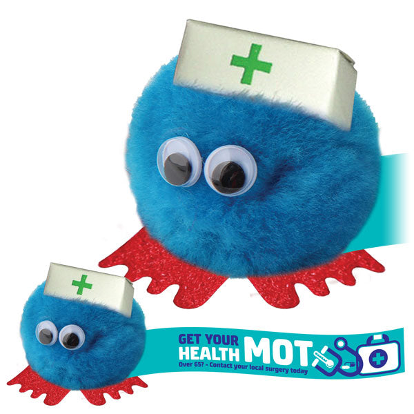 Logobugs Wearing Hats Nurse Hatter