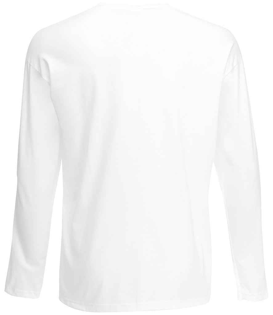 Fruit of the Loom Long Sleeve Value T-Shirt White